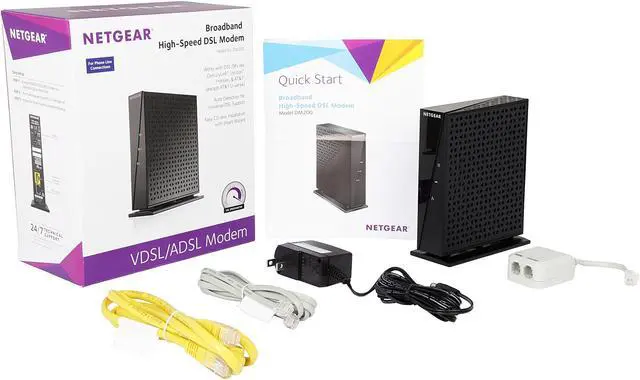 Alt view image 6 of 6 - NETGEAR DM200 Broadband High-Speed DSL (VDSL / ADSL) Modem