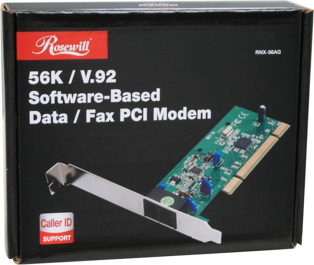 Alt view image 11 of 12 - Rosewill RNX-56AG Agere 56Kbps PCI Bus (Plug & Play) Internal V.92 PCI Data/Fax/TAM modem Windows 8 Compatible