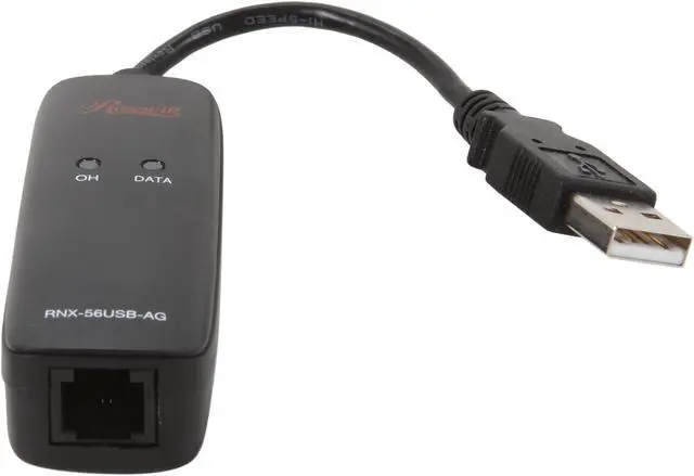 Alt view image 2 of 3 - Rosewill RNX-56USB-AG V.92/56K USB 2.0 (Plug & Play) Software Based Data/Fax/TAM Modem - Windows7 Ready