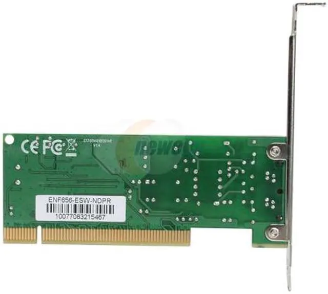 Alt view image 4 of 7 - ENCORE ENF656-ESW-NDPR Fax Modem 56Kbps PCI Bus (Plug & Play) Data Mode: ITU-T V.92, V.90, V.34, V.32 bis, V.32, V.22 bis, V.22, V.23, V.21, Bell 212A and Bell 103 Data Compression: ITU-T V.44, V.42 bis/MNP 5 Error Correction: ITU_ V.42/MNP