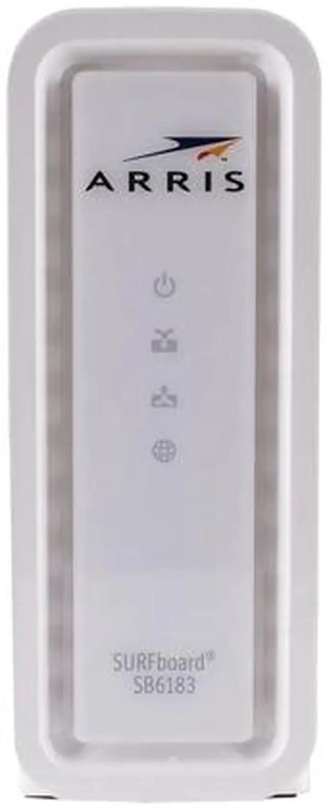 Alt view image 2 of 2 - ARRIS SURFboard SB6183 Cable Modem, DOCSIS 3.0, Up to 686 Mbps download speeds, Gigabit Ethernet, White