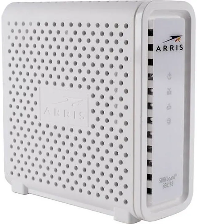 Main image of ARRIS SURFboard SB6183 Cable Modem, DOCSIS 3.0, Up to 686 Mbps download speeds, Gigabit Ethernet, White