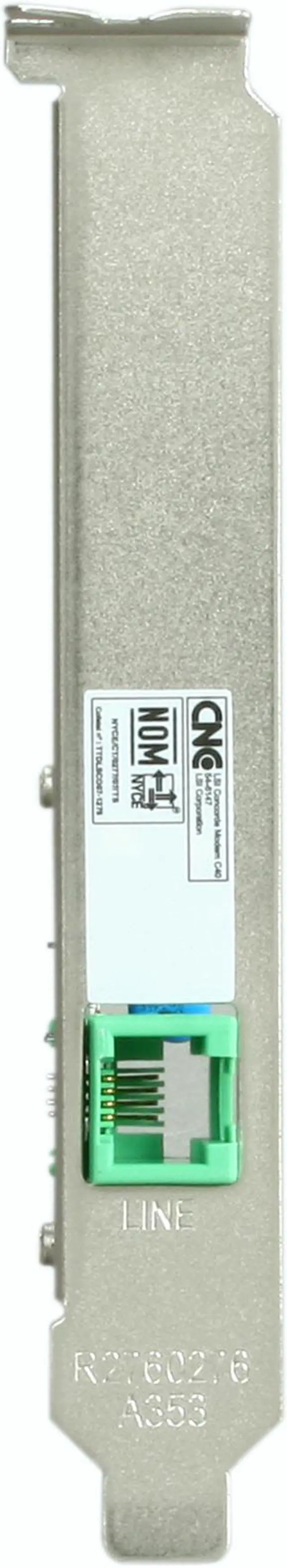 Alt view image 2 of 5 - HP FH970AA International SoftModem 56Kbps PCI Express ITU-T V.90, ITU-T, ITU-T V.34, V.44, V.42, V.42bis21, V.32bis, Bell 212A, and Bell 103