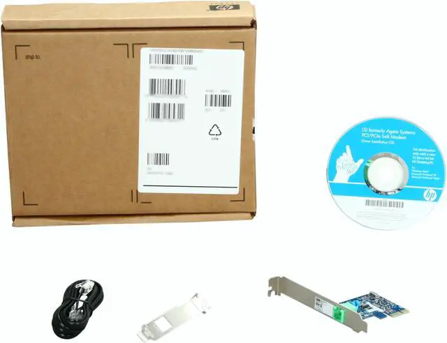 Alt view image 5 of 5 - HP FH970AA International SoftModem 56Kbps PCI Express ITU-T V.90, ITU-T, ITU-T V.34, V.44, V.42, V.42bis21, V.32bis, Bell 212A, and Bell 103