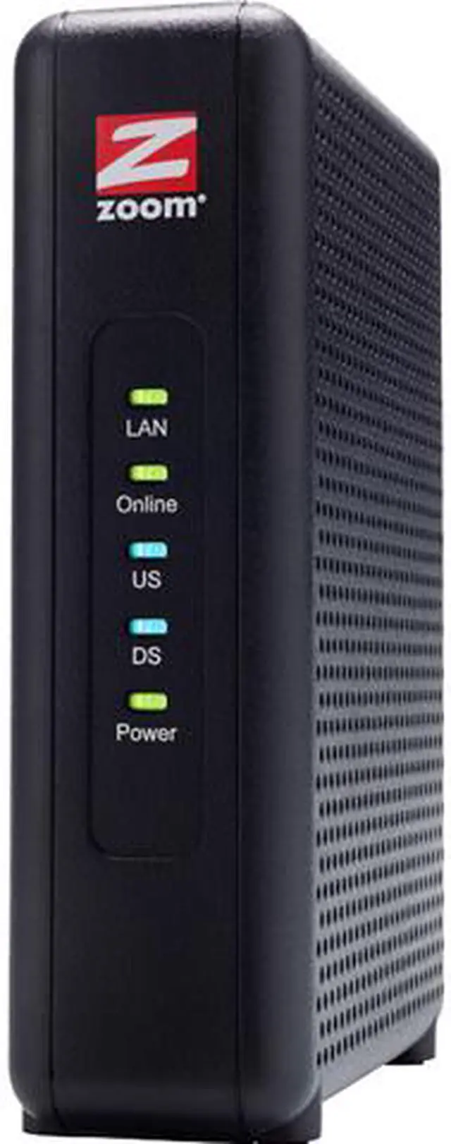 Main image of Zoom 5345-00-00 DOCSIS 3.0 8 x 4 343 Mbps Cable Modem Up to 343 Mbps Downstream, up to 123 Mbps Upstream RJ-45 10/100/1000 Mbps Ethernet, with Auto-MDI/MDIX DOCSIS 3.0