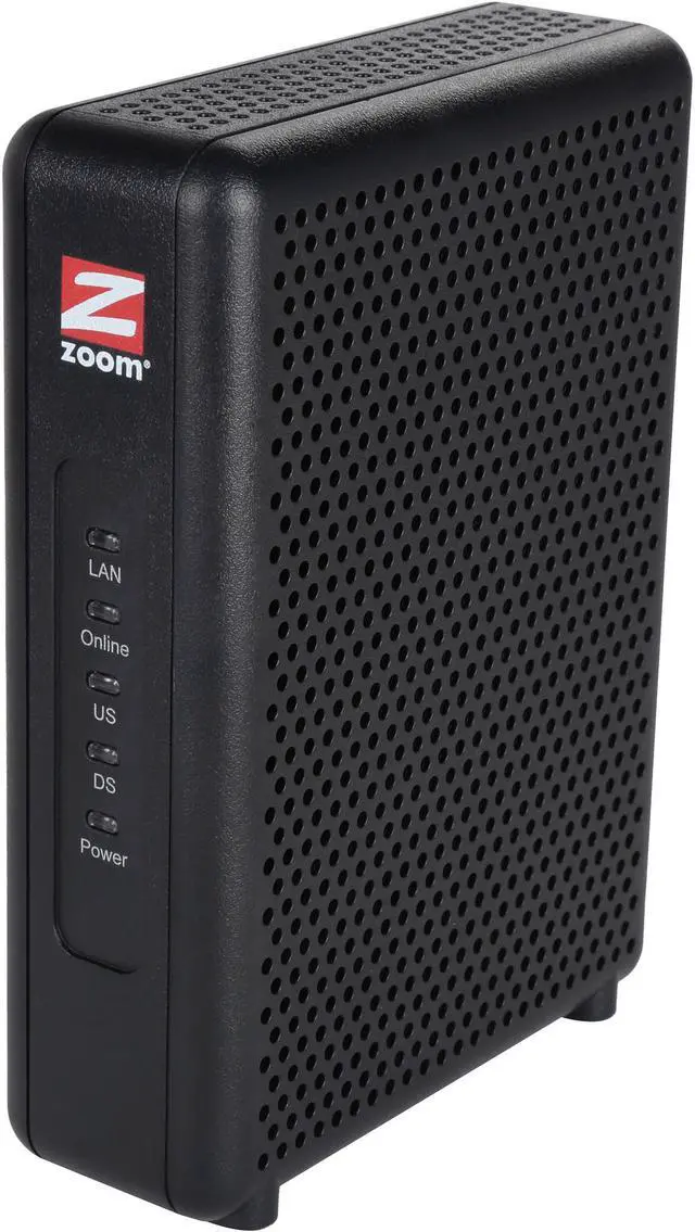 Main image of Zoom 5345 DOCSIS 3.0 8 x 4 343 Mbps Cable Modem Up to 343 Mbps Downstream, up to 123 Mbps Upstream RJ-45 10/100/1000 Mbps Ethernet, with Auto-MDI/MDIX DOCSIS 3.0