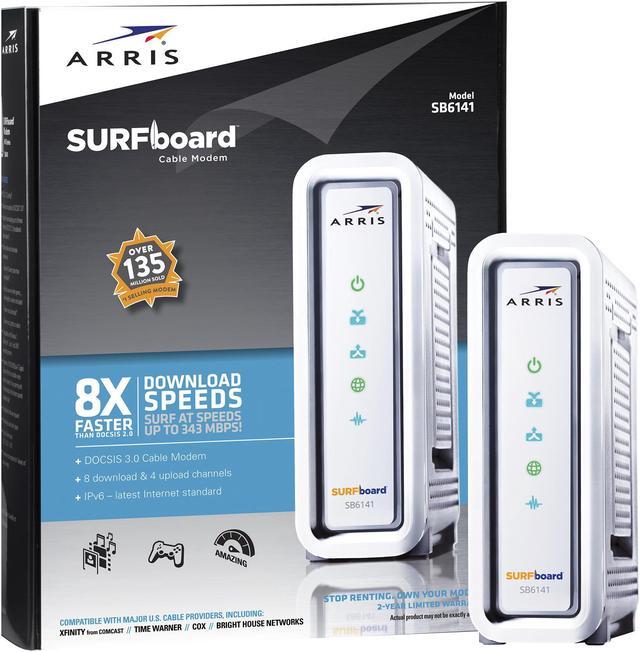 Alt view image 4 of 4 - ARRIS SURFboard SB6141 8x4 DOCSIS 3.0 Cable Modem