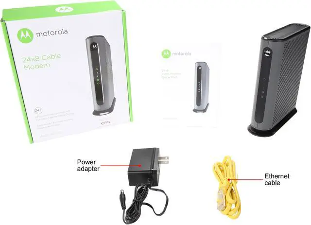 Alt view image 6 of 5 - Motorola MB7621 Cable Modem | Pairs with Any WiFi Router | Approved by Comcast Xfinity, Cox and Spectrum | for Cable Plans Up to 900 Mbps