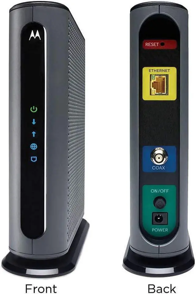 Alt view image 6 of 7 - Motorola MB8611 DOCSIS 3.1 Multi-Gig Cable Modem | Pairs with Any WiFi Router | Approved for Comcast Xfinity Gigabit, Cox Gigablast, Spectrum, and More | 2.5 Gbps Ethernet Port