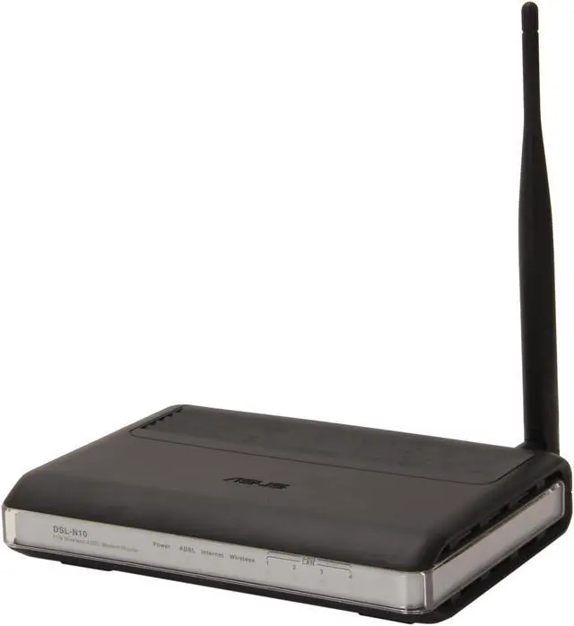 Main image of ASUS DSL-N10 Wireless-N150 ADSL Modem Router 24Mbps downstream Ethernet Port ADSL 2/2+, IEEE 802.3/3u, IEEE 802.11b/g/n manufactured recertified