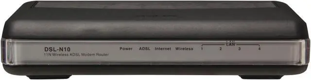 Alt view image 2 of 5 - ASUS DSL-N10 Wireless-N150 ADSL Modem Router 24Mbps downstream Ethernet Port ADSL 2/2+, IEEE 802.3/3u, IEEE 802.11b/g/n manufactured recertified
