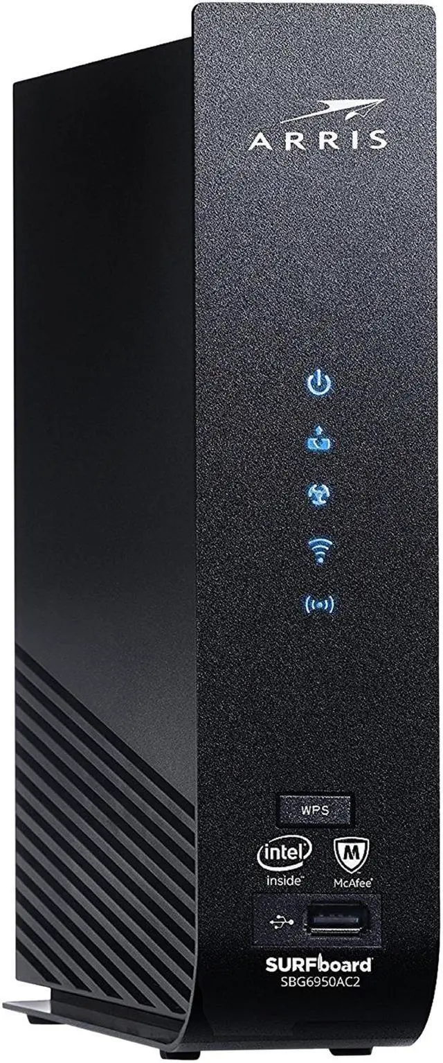 Alt view image 3 of 5 - ARRIS SBG6950AC2 Cable Modem and Wi-Fi Router with ARRIS Secure Home Internet by McAfee up to 300 Mbps Ethernet Port DOCSIS 3.0