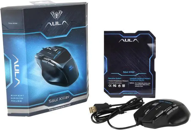 Alt view image 5 of 5 - AULA Killing Soul SI-928 Black 7 Buttons 1 x Wheel USB Wired Optical Gaming Mouse