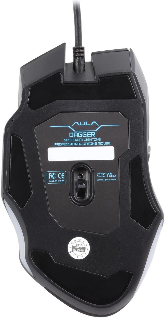Alt view image 5 of 5 - AULA SI-9008 Black 7 Buttons USB Wired Optical Gaming Mouse
