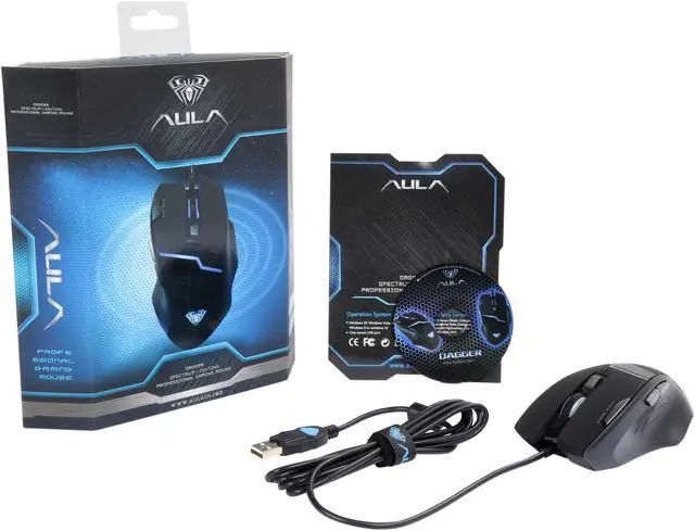 Alt view image 6 of 5 - AULA SI-9008 Black 7 Buttons USB Wired Optical Gaming Mouse