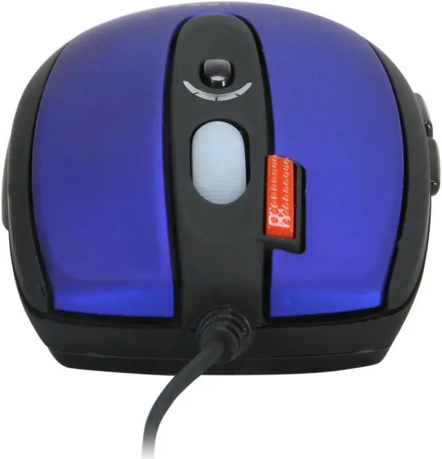 Alt view image 4 of 7 - OCZ Technology OCZMSEQRD Blue 7 Buttons 1 x Wheel USB Laser Gaming Mouse For Desktop