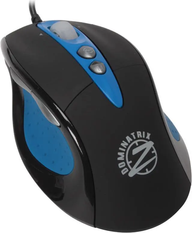 Main image of OCZ Technology OCZMSDMXD Blue/Black 7 Buttons Tilt Wheel Laser Dominatrix Gaming Mouse