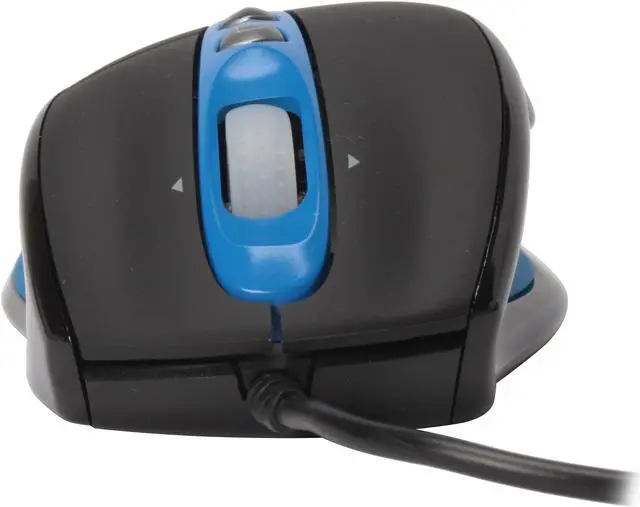 Alt view image 2 of 10 - OCZ Technology OCZMSDMXD Blue/Black 7 Buttons Tilt Wheel Laser Dominatrix Gaming Mouse