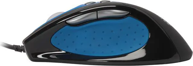 Alt view image 5 of 10 - OCZ Technology OCZMSDMXD Blue/Black 7 Buttons Tilt Wheel Laser Dominatrix Gaming Mouse