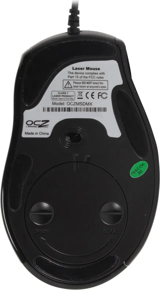 Alt view image 6 of 10 - OCZ Technology OCZMSDMXD Blue/Black 7 Buttons Tilt Wheel Laser Dominatrix Gaming Mouse