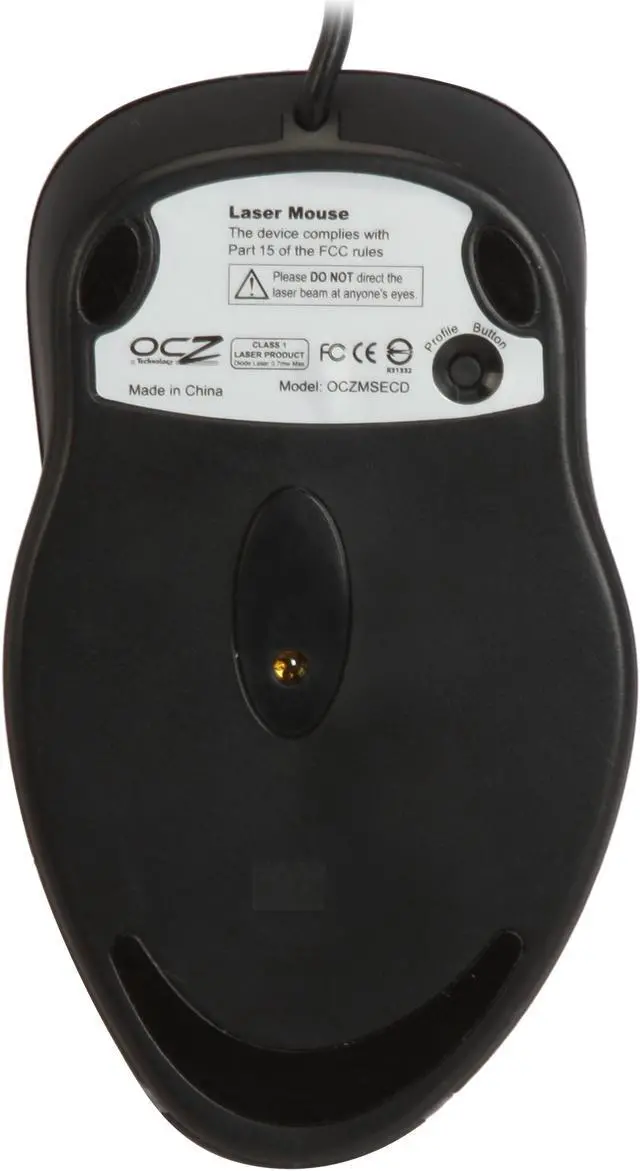 Alt view image 6 of 7 - OCZ Technology Eclipse Black USB Wired Laser Gaming Mouse