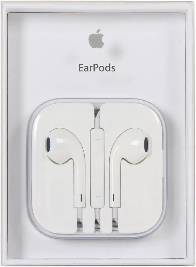 Alt view image 6 of 6 - Apple Earpod White MD827LL/A 3.5mm Connector EarPods with Remote and Mic