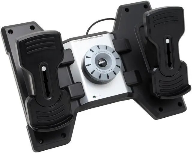 Alt view image 2 of 10 - Saitek PZ35 Pro Flight Rudder Pedals