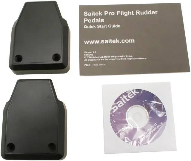 Alt view image 9 of 10 - Saitek PZ35 Pro Flight Rudder Pedals
