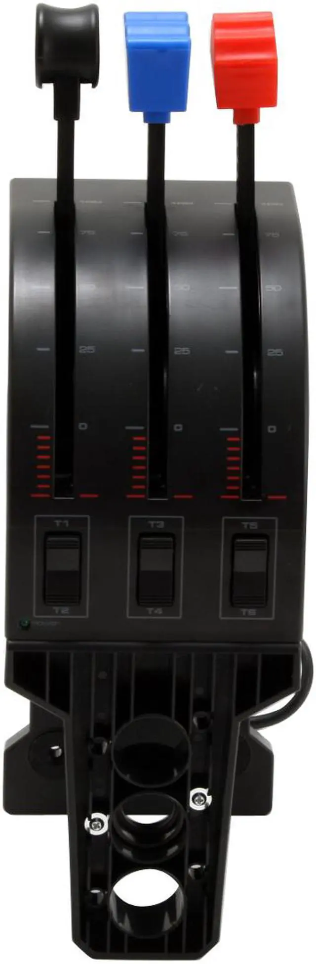 Alt view image 8 of 12 - Saitek Pro Flight Yoke with Three-Lever Throttle (PZ44)