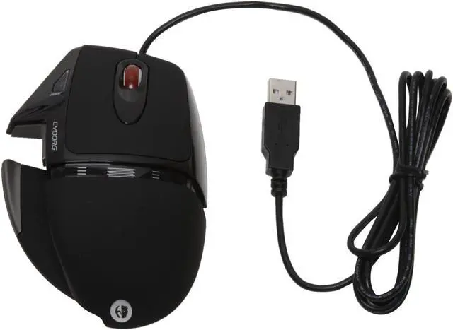 Alt view image 8 of 10 - Saitek Cyborg PM42 5 Buttons 1 x Wheel USB Laser Mouse
