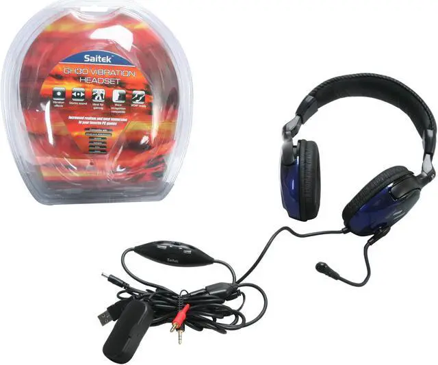 Alt view image 5 of 5 - Saitek Vibration Headset