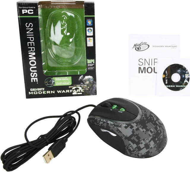 Saitek CD6443000002/04/1 Wired Laser Modern Warfare 2 Sniper Gaming ...