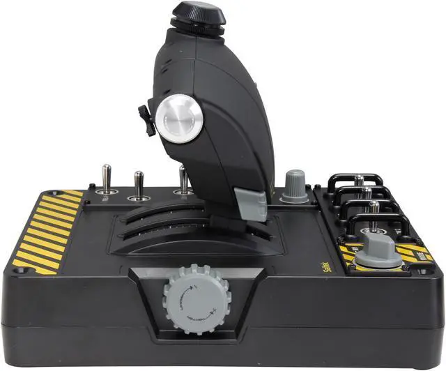 Alt view image 5 of 9 - Mad Catz Saitek Pro Flight X-55 Rhino H.O.T.A.S. (Hands on Throttle and Stick) System for PC