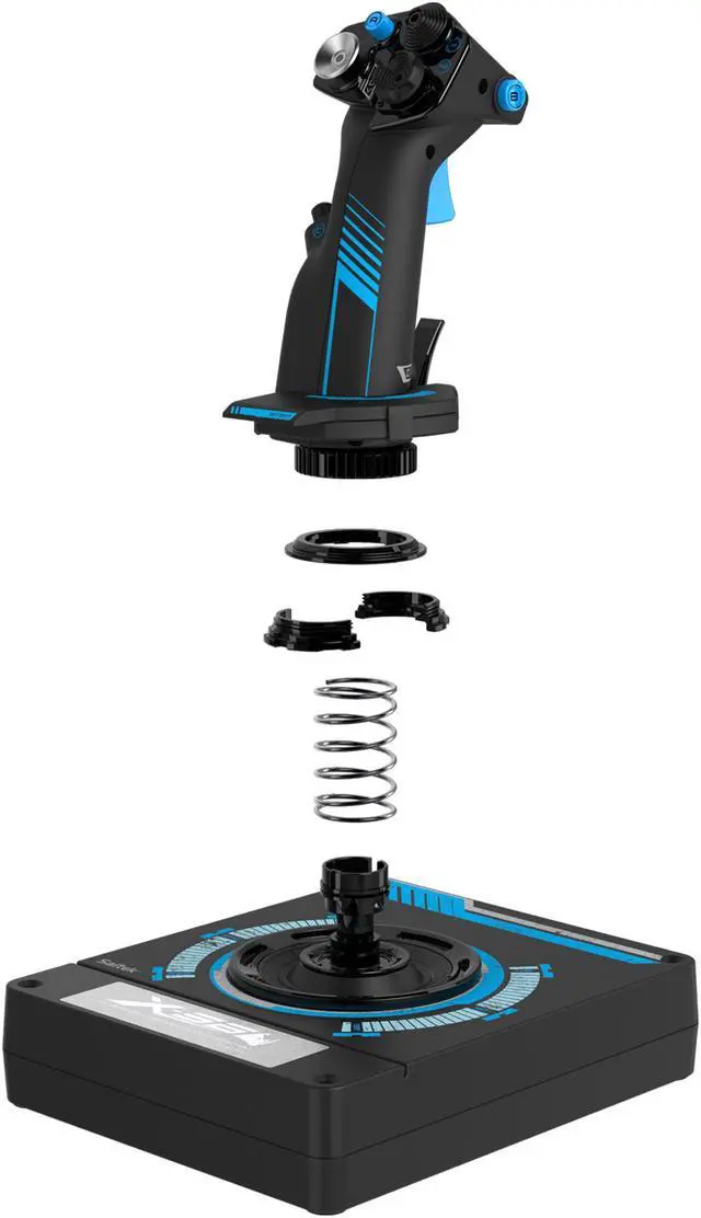 Alt view image 8 of 12 - Saitek Pro Flight X-56 Rhino H.O.T.A.S. (Hands on Throttle and Stick) System for PC