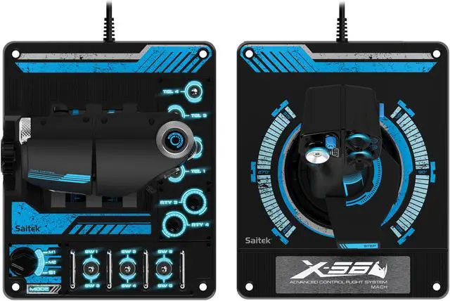 Alt view image 10 of 12 - Saitek Pro Flight X-56 Rhino H.O.T.A.S. (Hands on Throttle and Stick) System for PC