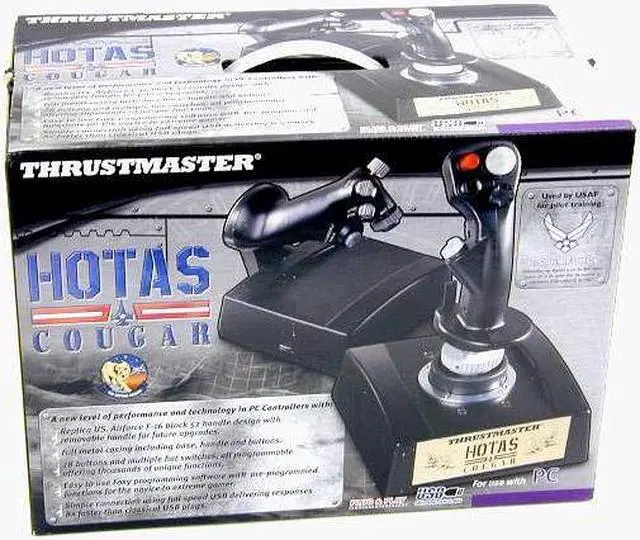 Alt view image 6 of 7 - THRUSTMASTER 2960534 HOTAS Cougar Flight Stick