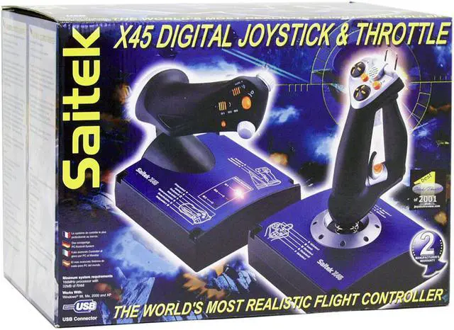 Alt view image 3 of 3 - Saitek J24C X45 Flight Control Joystick