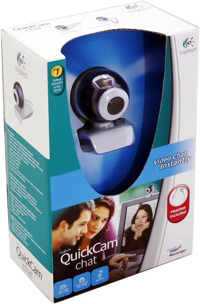 Alt view image 4 of 4 - Logitech QuickCam Chat USB 2.0 WebCam