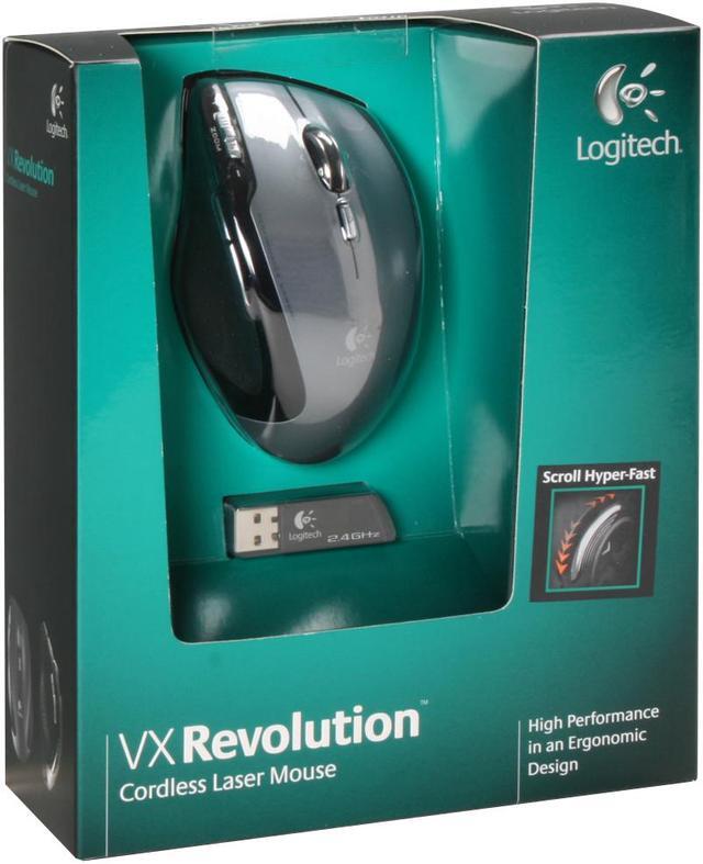 Alt view image 11 of 11 - Logitech VX Revolution Black 8 Buttons Tilt Wheel Cordless Laser Mouse