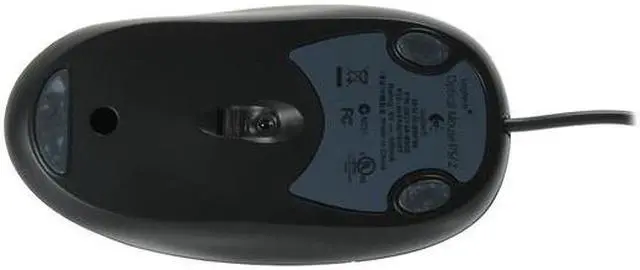 Alt view image 6 of 8 - Logitech SBF-96 Black 3 Buttons 1 x Wheel PS/2 Wired Optical Mouse - OEM