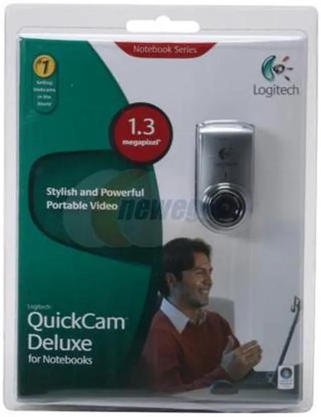 Alt view image 7 of 7 - Logitech QuickCam Deluxe 0.3 M Effective Pixels USB 2.0 WebCam for Notebooks
