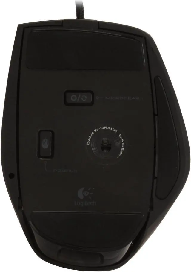 Alt view image 6 of 7 - Logitech G9 Black 9 Buttons Tilt Wheel USB Wired Laser Gaming Mouse