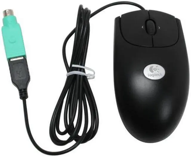 Alt view image 8 of 9 - Logitech RX250 Black 3 Buttons Tilt Wheel USB or PS/2 Wired Optical Mouse