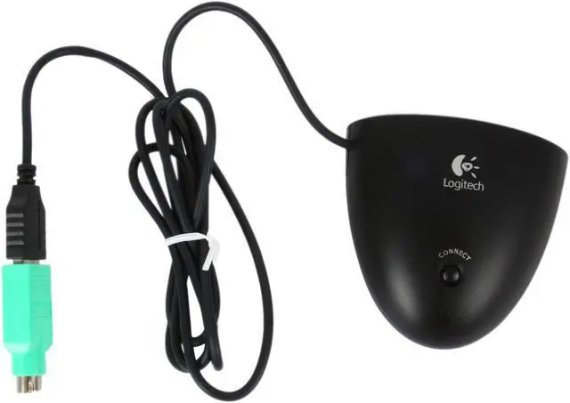 Alt view image 11 of 12 - Logitech Black/Silver Cordless Optical TrackMan