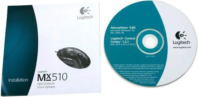 Alt view image 4 of 8 - Logitech MX510 931162-0403 Blue 8 Buttons 1 x Wheel USB or PS/2 Optical Mouse