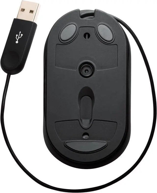 Alt view image 2 of 4 - Logitech Black/White Notebook Optical Mouse Plus