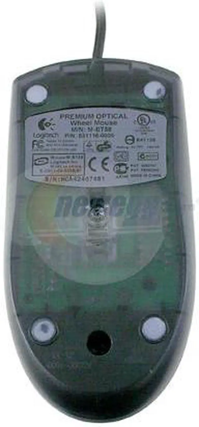 Alt view image 2 of 2 - Logitech Premium Optical Wheel 930995-1403 Black 3 Buttons 1 x Wheel USB or PS/2 Optical Mouse - OEM