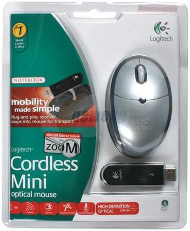 Main image of Logitech Cordless Mini Optical Mouse