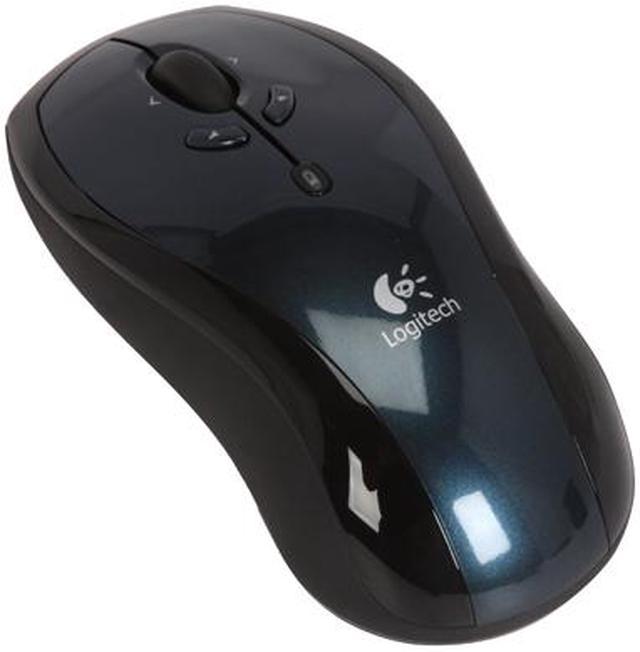 LX7 Blue 5 Buttons Tilt Wheel Wireless Optical 1100 Mouse Mice -