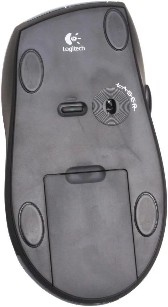 Alt view image 6 of 7 - Logitech MX610 Silver/Black 10 Buttons Tilt Wheel RF Wireless Laser Mouse